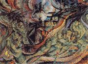 Umberto Boccioni State of Mind II The Farewells Sweden oil painting artist